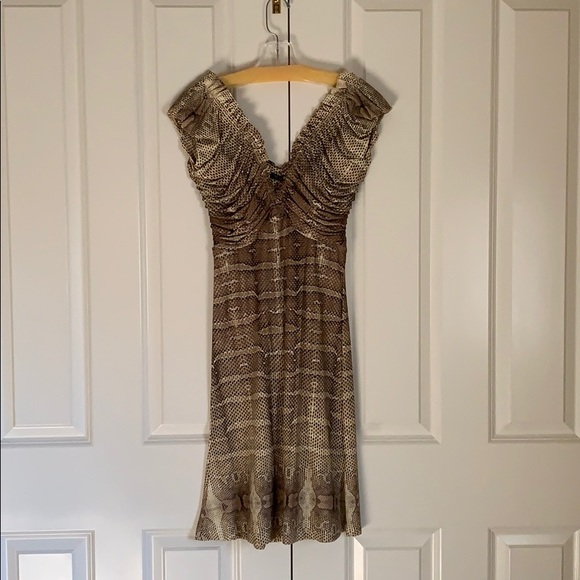 Roberto Cavalli Dresses & Skirts - Roberto Cavalli Snake Skin Dress Size 40 NWT